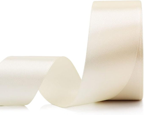 1.5" inch 25 yard Ivory Ribbon