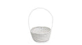 Bamboo White Basket 7"