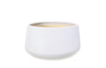 White Glazed Half Pot 8x8