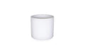 Ceramic White Cylinder Pot