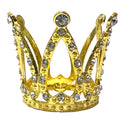 1.5" Mini Rhinestones Crown - Gold