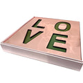 "LOVE" Acrylic Floral Gift Box