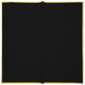 Gold Edge Black Floral Wrapping Paper - 20 Sheets