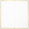 Gold Edge White Floral Wrapping Paper - 20 Sheets