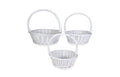 White Willow Basket Set Of 3