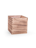 Wooden Cube Container 5" x 5"