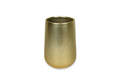 Ceramic champagne gold tall 5 X 8 vase.